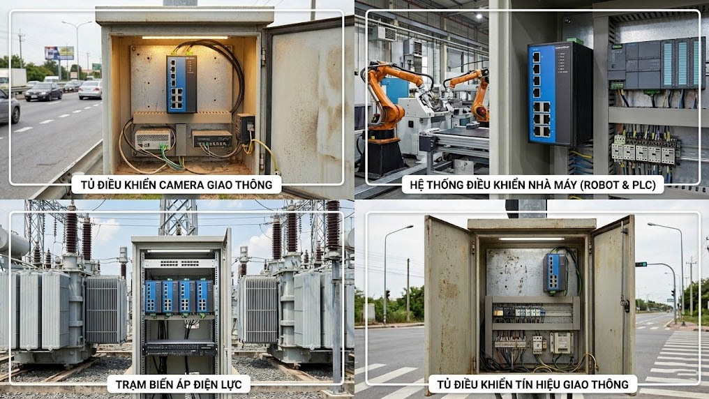 Switch công nghiệp được sử dụng ở đâu