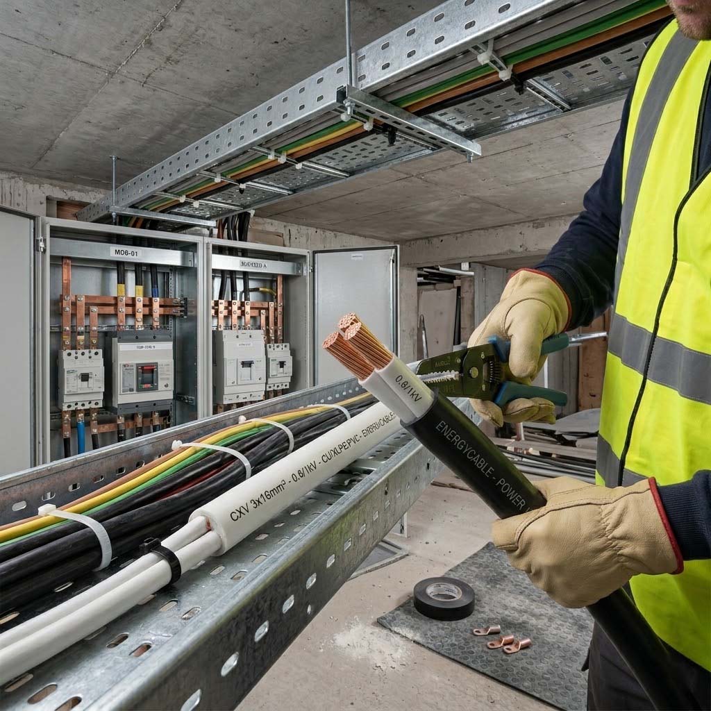 Cáp điện 3 lõi hạ thế CXV Cu XLPE PVC