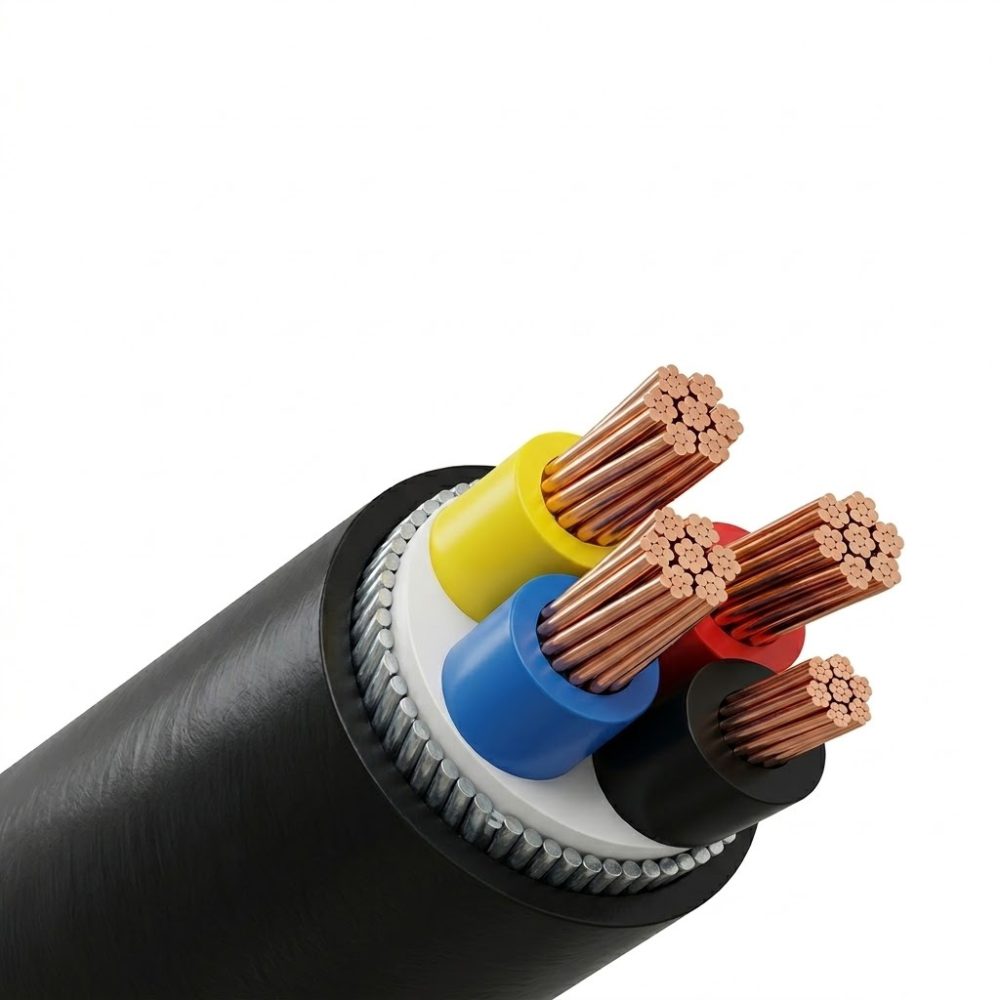 Cáp điện 3+1 lõi hạ thế CXV