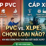 So sánh cáp điện bọc cách điện PVC và XLPE
